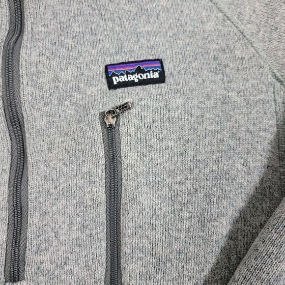 Patagonia Better Sweater Size S Mens Heather Gray 1/2 Zip with Fleece Jacket - Picture 2 of 8